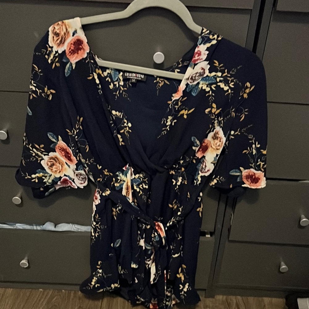 Fashion Nova Floral Jumpsuit
